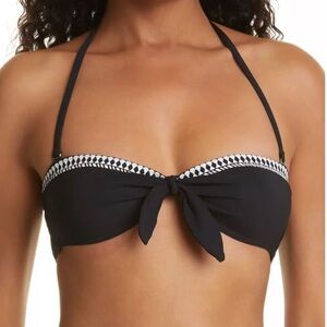 Lemlem Luchia Bandeau Top in Black Size XS